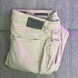 Khaki colored jeans